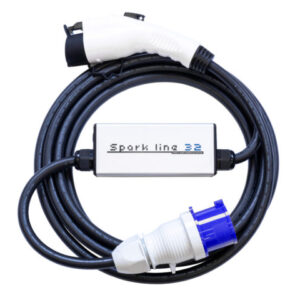 SPARK LINE 32 elektromos autó állítható otthoni töltő - (1x32A) 7,4kW - 5m Type1 kábellel